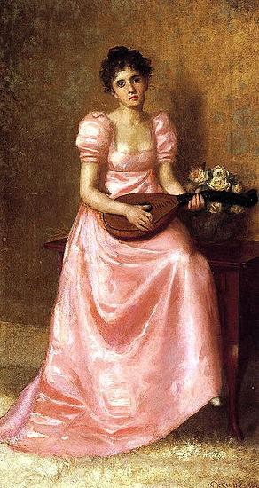 DeScott Evans Woman Playing a Mandolin